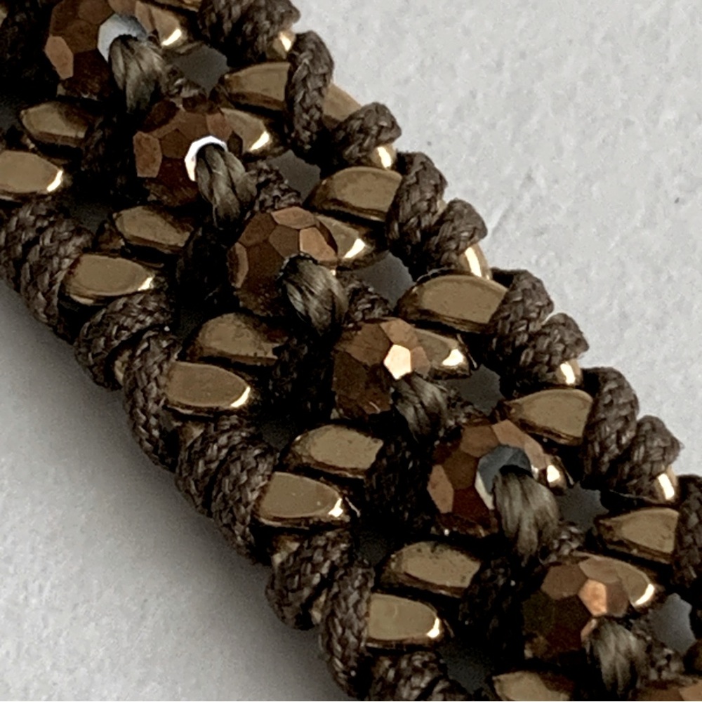 Gold & Silver Bracelet Lot 3 Pieces Cuff Medallion Beaded Wrap - Picture 8 of 17